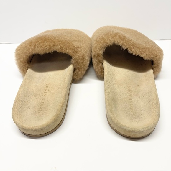 Jenni Kayne Shearling Slides Sandals - Picture 2 of 7